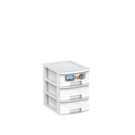 Caixa Organizadora Bamboo 3 Gavetas Elegant 17.5X13.5X18cm - Image product