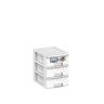 Caixa Organizadora Bamboo 3 Gavetas Elegant 17.5X13.5X18cm
