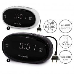 Rdio Despertador Digital Timemark Plstico Preto 13X8X8cm