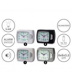 Despertador Timemark Analogico Plstico Multicor 8X6X3.5cm