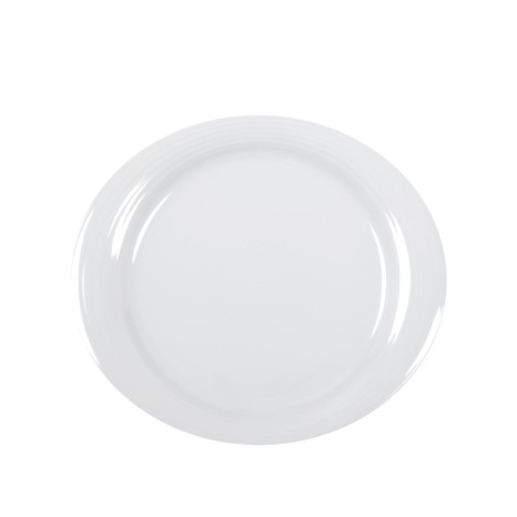 Prato Raso Duo Oval Branco 34X29CM - Image product