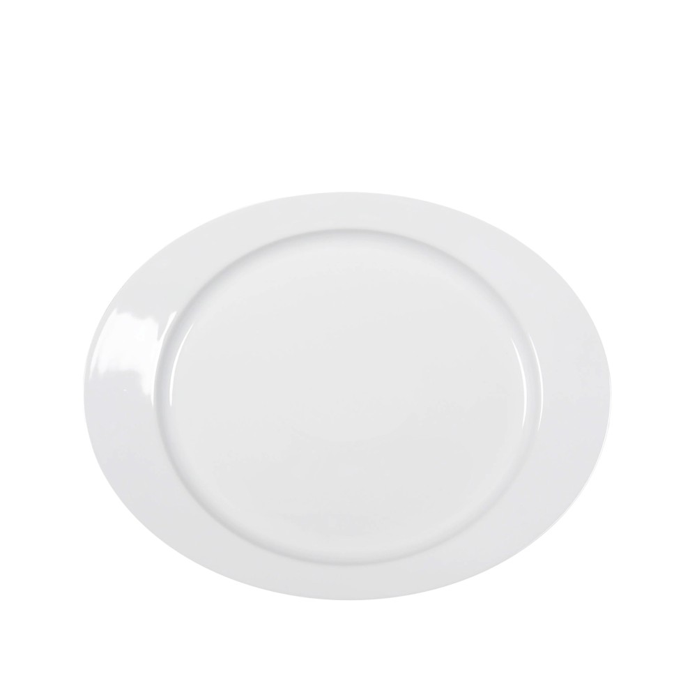 Travessa Eclipse Oval Branco