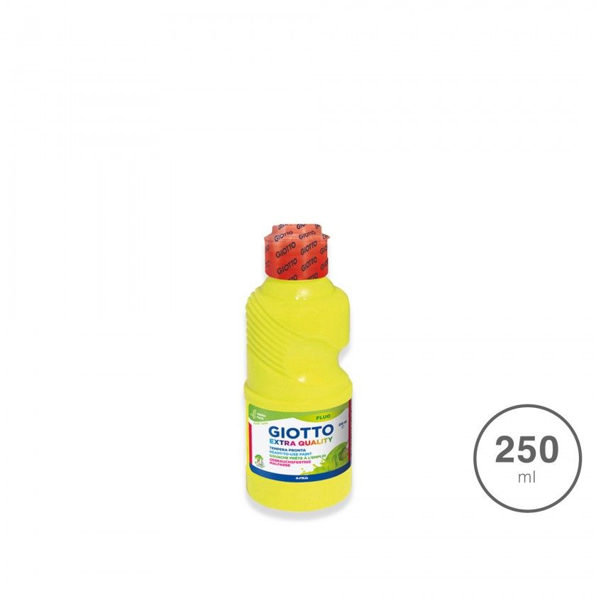 Guache Extra Quality Fluo Giotto Amarelo 250ml