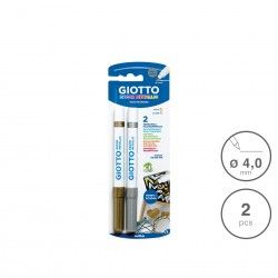 Marcador Giotto Decor Metlico Ouro / Prata