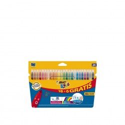 Marcadores Bic Kids Cooleur 18+6 Cores 2.8mm