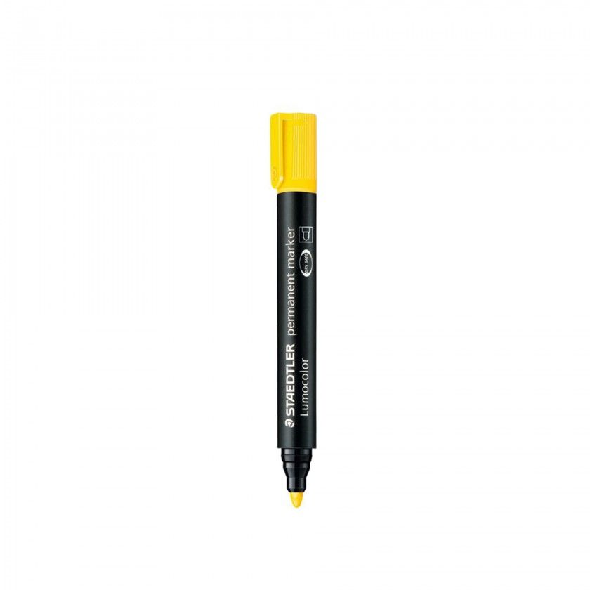 Marcador Permanente Staedtler Amarelo 2mm Marcador Permanente Staedtler Amarelo 2mm