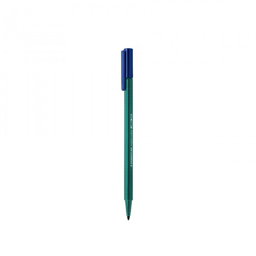 Caneta Ponta Fibra Staedtler Verde Marinho 1mm Caneta Ponta Fibra Staedtler Verde Marinho 1mm