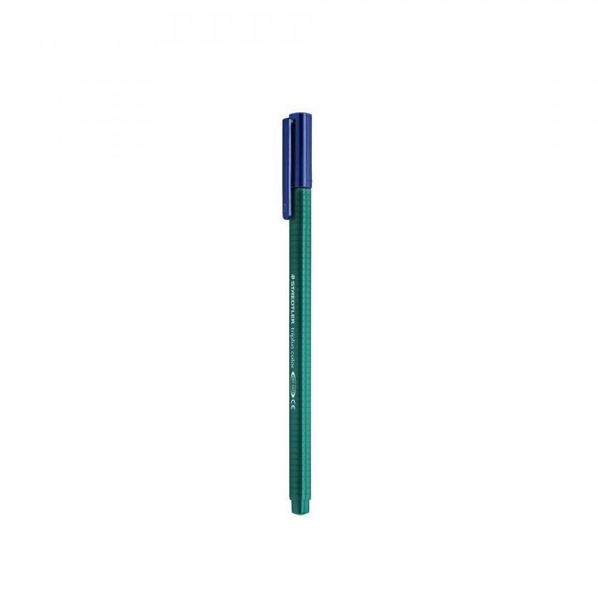 Caneta Ponta Fibra Staedtler Verde Marinho 1mm