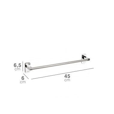 Toalheiro Parede Slim Grande 6.5X6X45CM