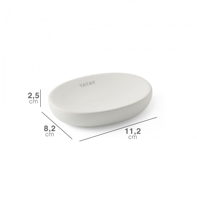 Saboneteira Soft Branco 11.2X8.2X2.5CM Saboneteira Soft Branco 11.2X8.2X2.5CM