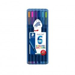 CANETA BALL STAEDTLER 0.7MM 437 6 CORES