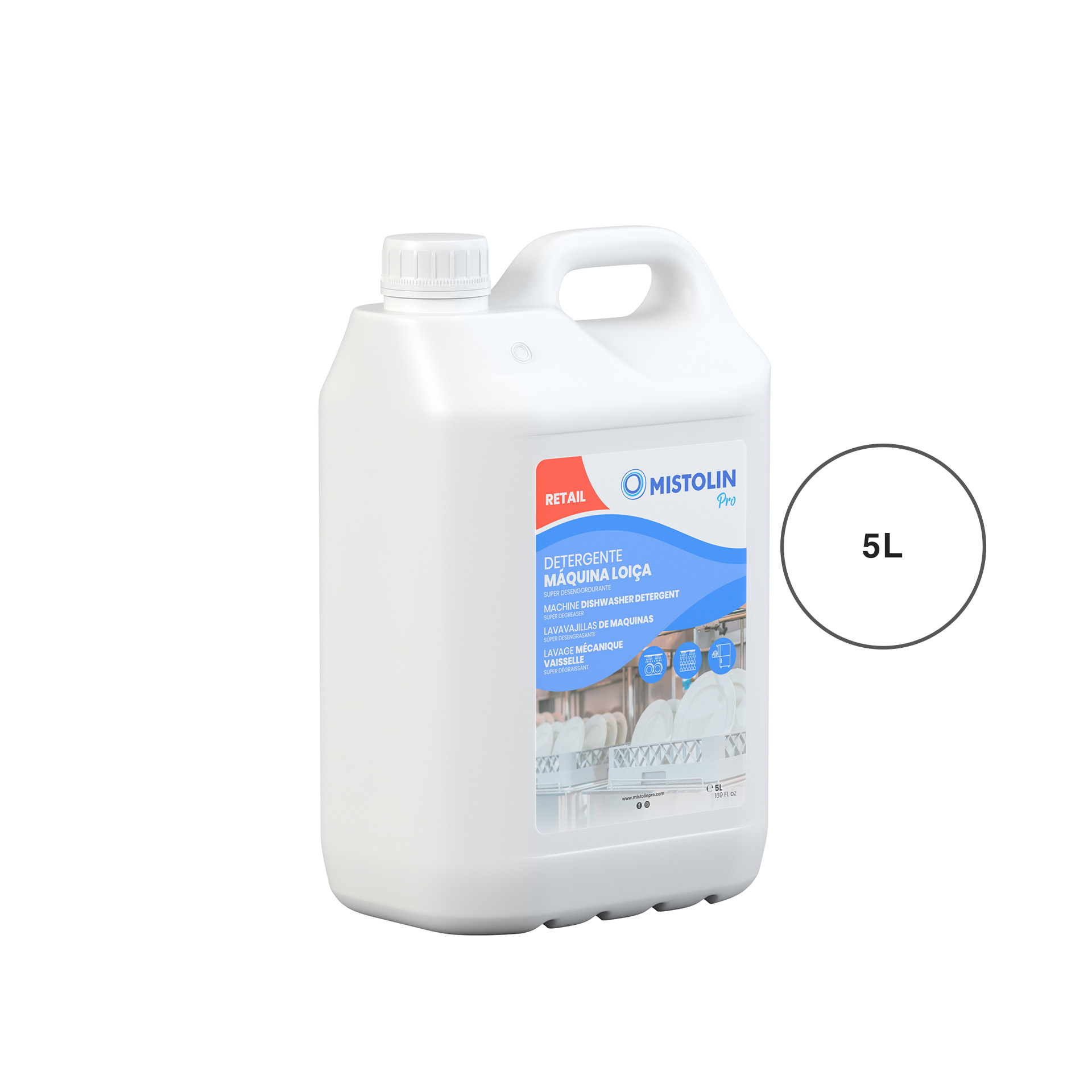 Detergente Máquina Loiça Mistolin Pro 5000ml