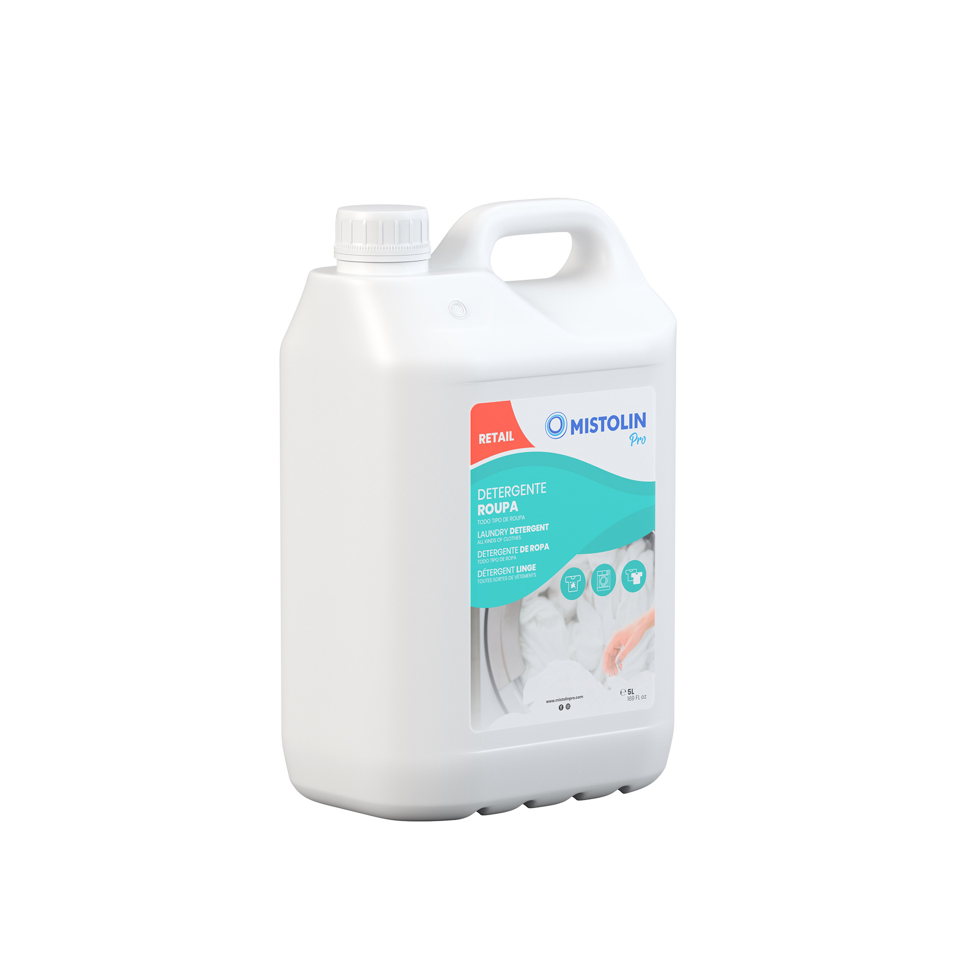 Detergente Roupa Mistolin Pro 5000ml