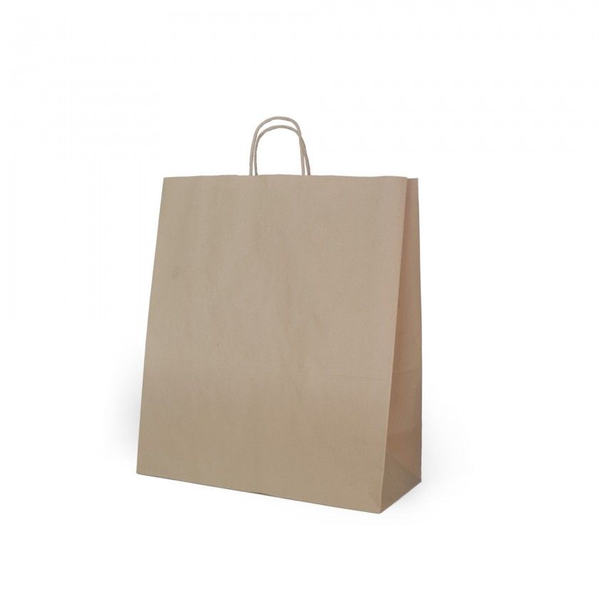Saco Papel Kraft Asa Retorcida 42X19X48cm