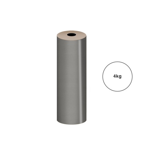 Bobine Papel Embrulho Kraft Natal 62CMX4KG Prateado - Image product