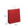 Saco Papel Asa Retorcida 42X19X48cm Vermelho Saco Papel Asa Retorcida 42X19X48cm Vermelho