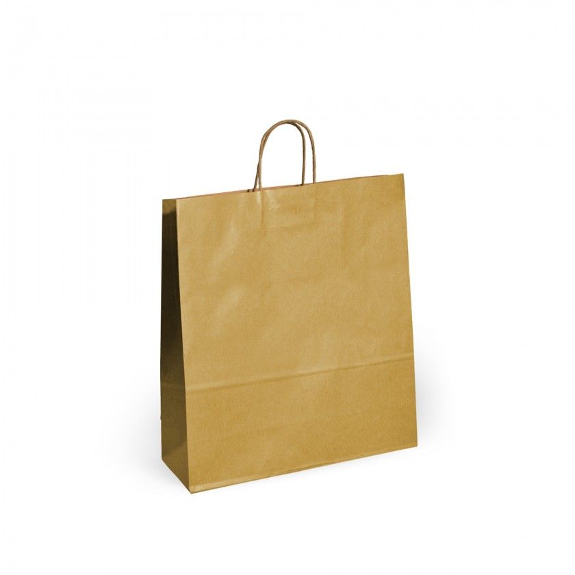 Saco Papel Kraft Asa Retorcida 42X19X48cm