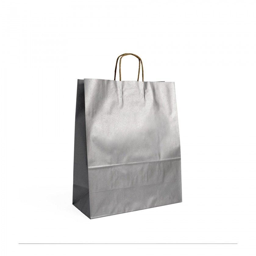 Saco Papel Kraft Asa Retorcida 32X14X40cm Saco Papel Kraft Asa Retorcida 32X14X40cm