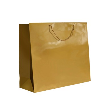Saco Papel Asa Cord�o 55X18X50cm Dourado