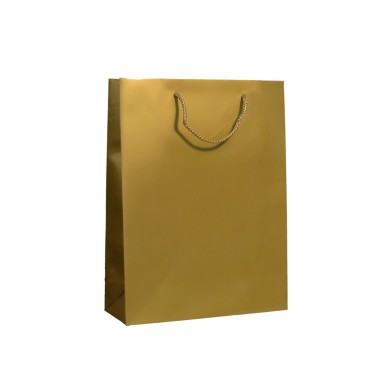 Saco Papel Asa Cord�o 40X18X50cm Dourado