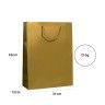 Saco Papel Asa Cordão 31X12X42cm Dourado Saco Papel Asa Cordão 31X12X42cm Dourado