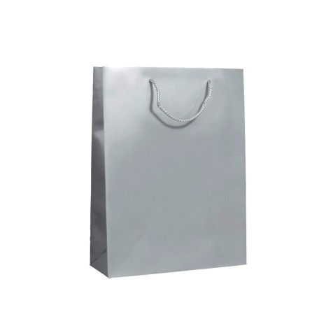 Saco Papel Asa Cordão 40X18X50cm Prateado - Image product