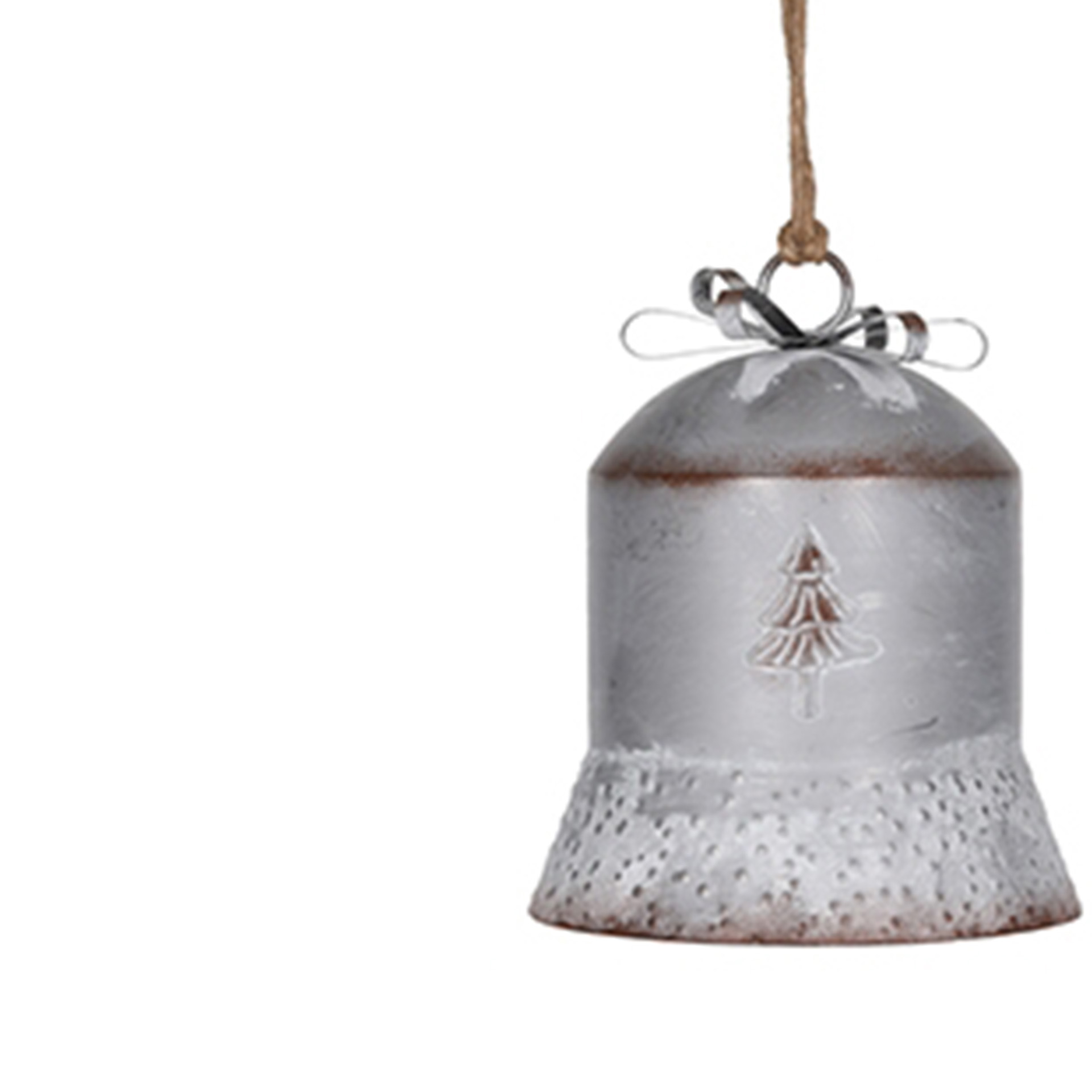 Sino Natal Metal Prateado 24CM