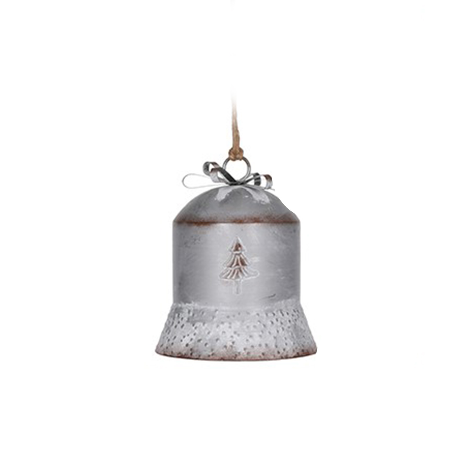 Sino Natal Metal Prateado 24CM