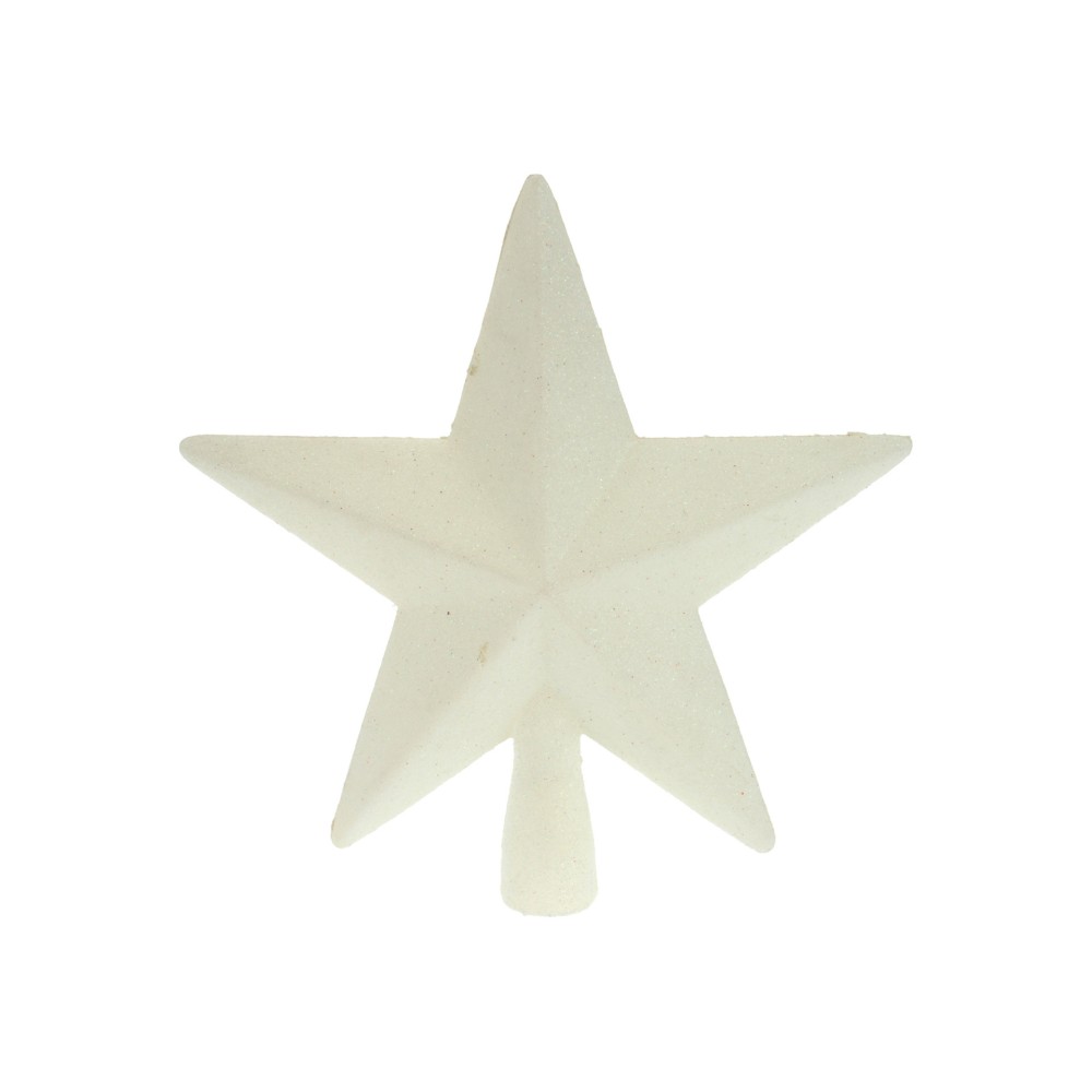 Estrela �rvore Natal Branca 19CM