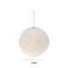 Bola Natal Pêlo Branco 12CM Bola Natal Pêlo Branco 12CM
