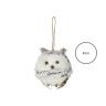 Pendente Natal Mocho Branco 8CM Pendente Natal Mocho Branco 8CM