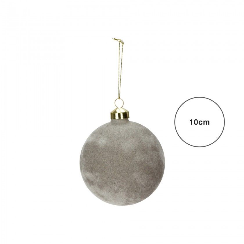 Bola Natal Veludo 10CM Bola Natal Veludo 10CM