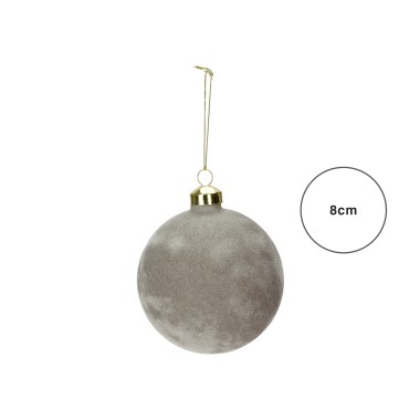 Bola Natal Veludo 8CM