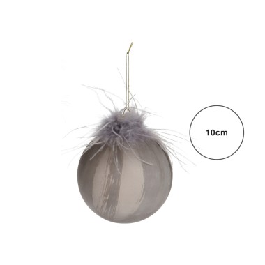 Bola Natal Plumas 10CM