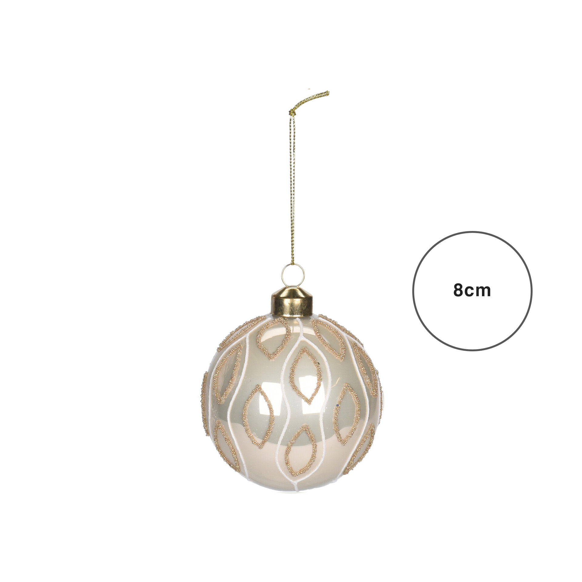 Bola Natal Glitter 8CM