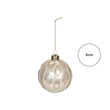 Bola Natal Glitter 8CM