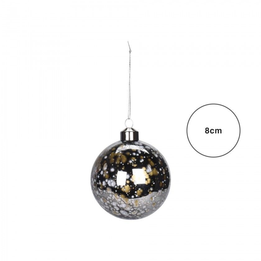 Bola Natal Vidro 8CM Bola Natal Vidro 8CM