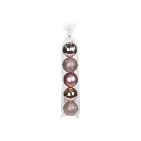 Bola Natal Rosa 8CM Pack 5 - Image product