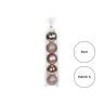 Bola Natal Rosa 8CM Pack 5 Bola Natal Rosa 8CM Pack 5