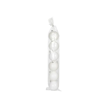 Bola Natal Branca 7CM Pack 6