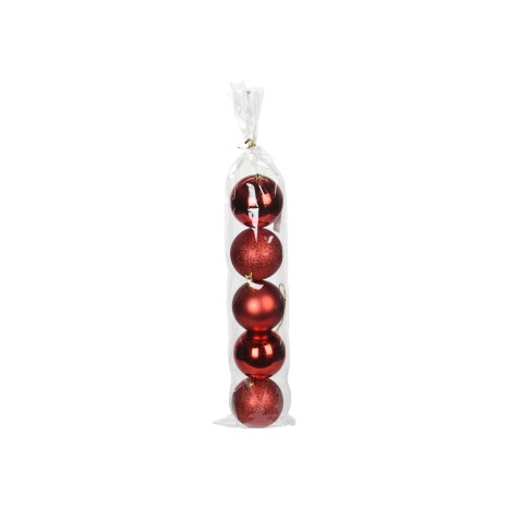 Bola Natal Vermelho 8CM Pack 5 - Image product