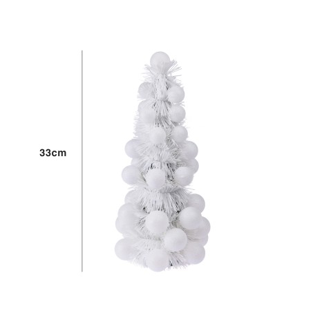 Árvore Natal Bolas Branca 33CM - Image product