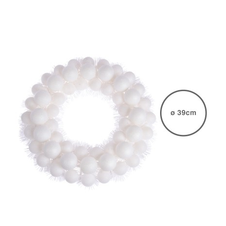 Coroa Natal Branca 39CM - Image product