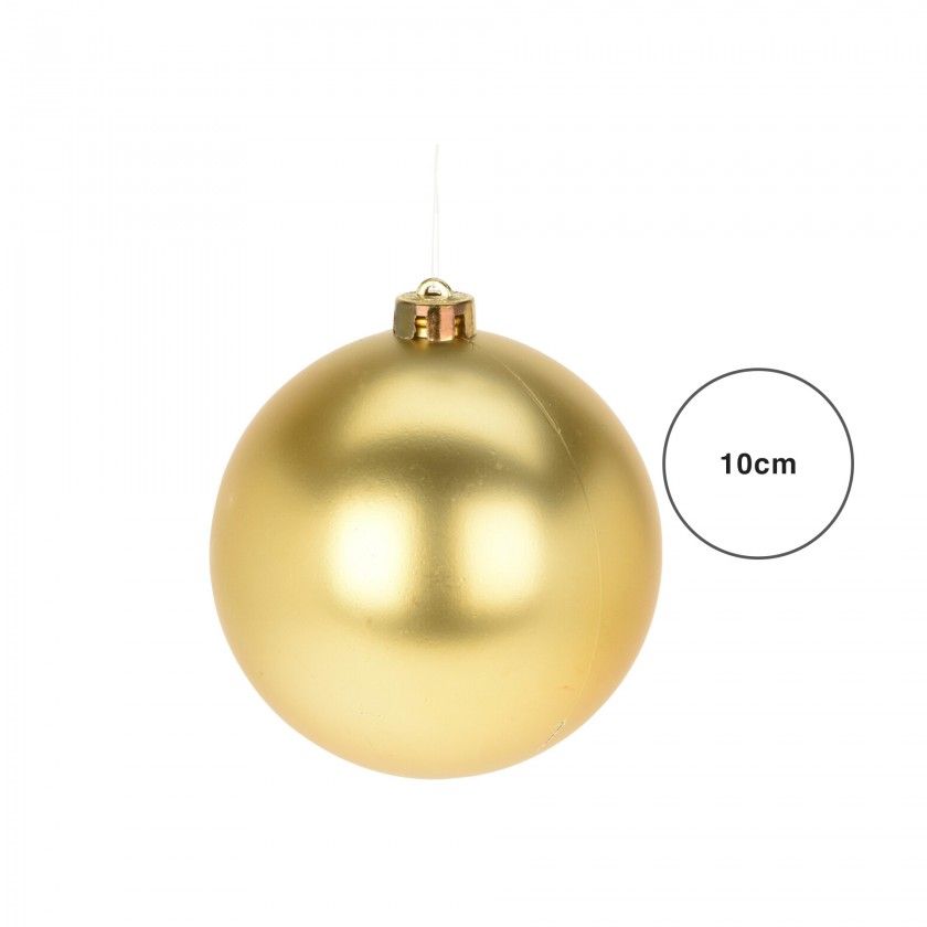 Bola Natal Dourada 10CM Bola Natal Dourada 10CM