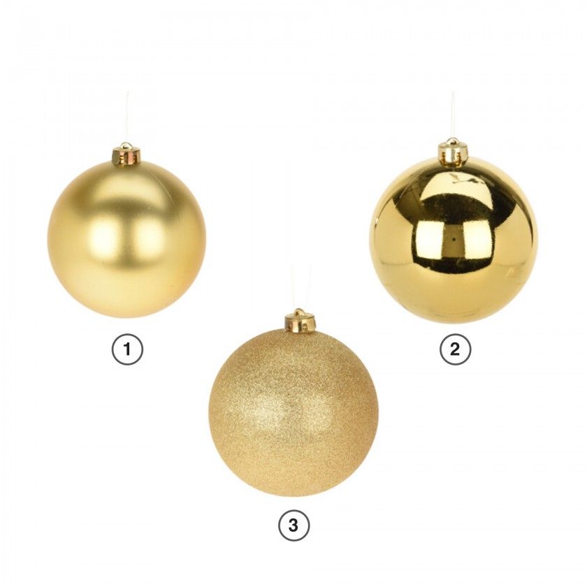 Bola Natal Dourada 10CM Bola Natal Dourada 10CM