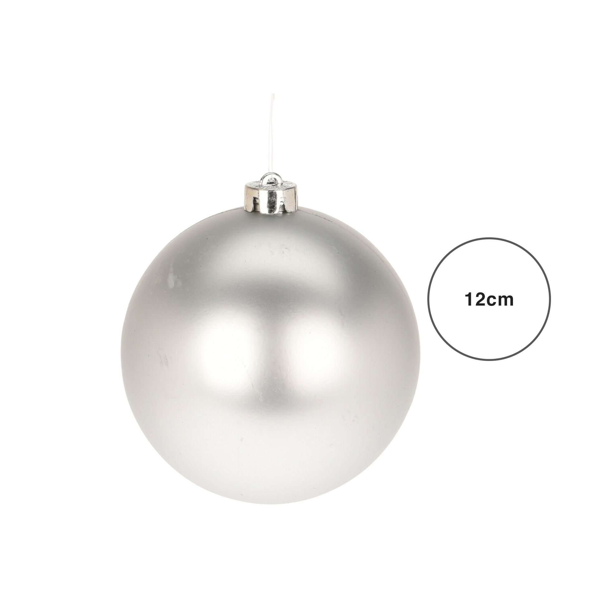 Bola Natal Prateada 12CM