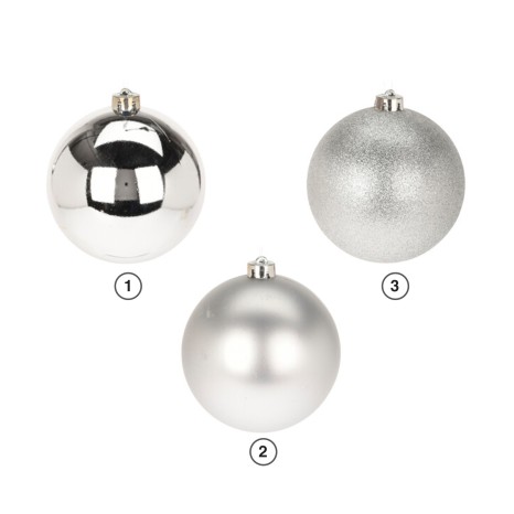 Bola Natal Prateada 12CM - Image product