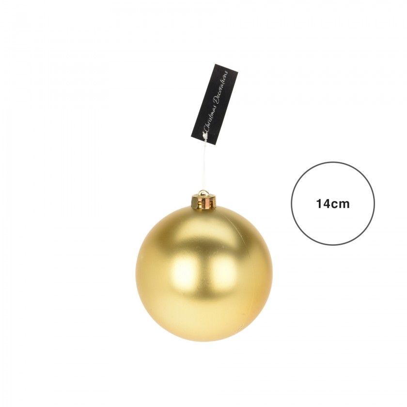 Bola Natal Dourada 14CM Bola Natal Dourada 14CM
