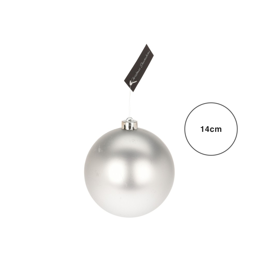 Bola Natal Prateada 14CM