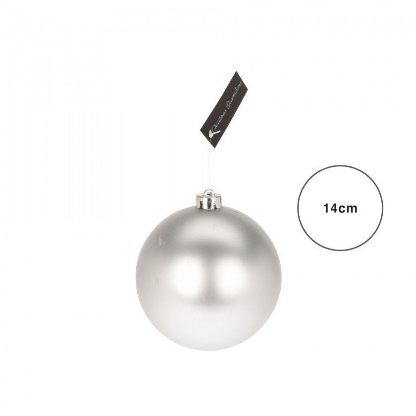 Bola Natal Prateada 14CM Bola Natal Prateada 14CM